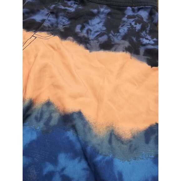 Vans Colorful Tie Dye Swim Board Shorts Men's Size 36 Blue Pink Inseam 8" - Picture 2 of 6